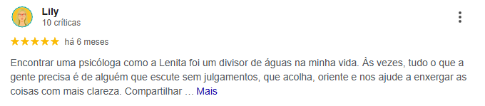 Depoimento de cliente no Google Meu Negócio - Print 2